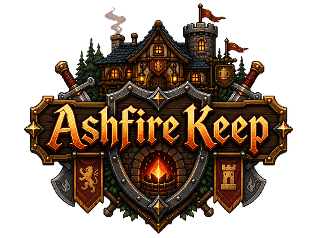 Ashfire Keep — Game Logo
